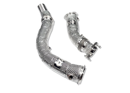 S55 Catless Downpipes with Heatshield for F8X M3 M4 & M2C