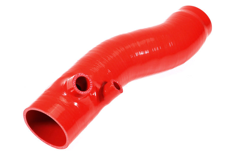 Perrin [22-24 WRX] Red/Black 3in Turbo Inlet Hose w/ Nozzle - Longer Version | PSP-INT-425