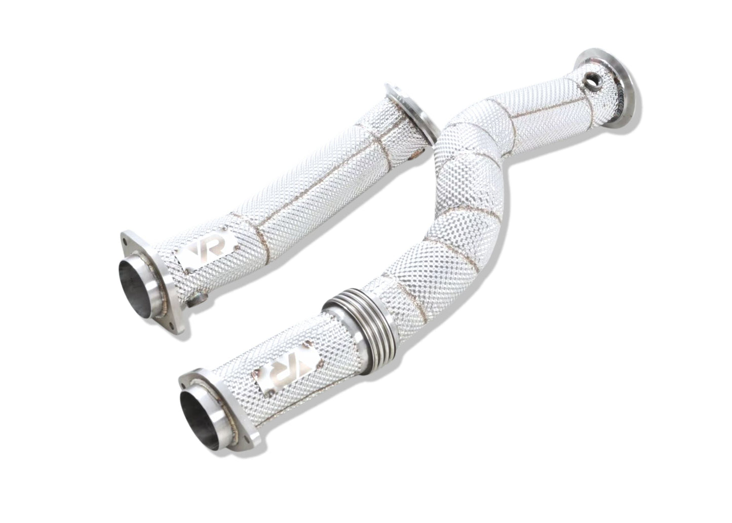 S58 3.5'' Maxflow Downpipes w/ Heatshield for G8X M3 M4 & G87 M2 - Yonristic Performance