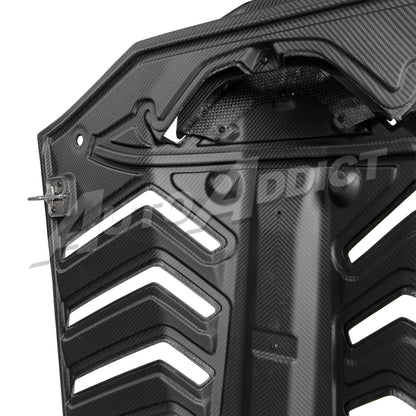 STO Lamborghini Huracan Dry Carbon Fiber Functional Rear Engine Cover