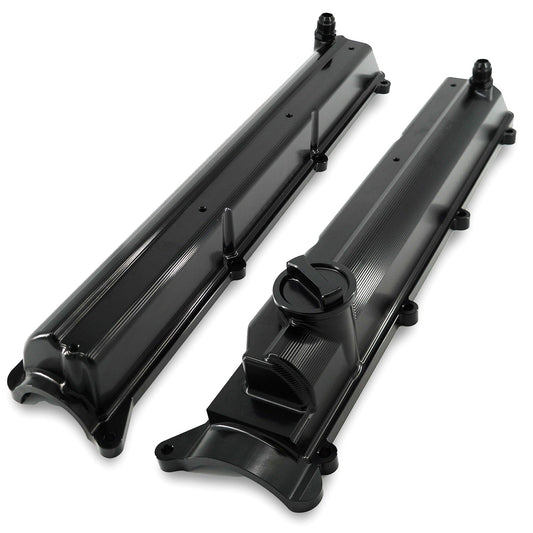 Toyota Supra 2JZ GTE VVTI Billet Valve Covers Anodized Oil Cap Bolts 2J AN AN10