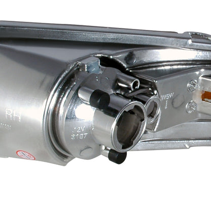 2005-2009 Ford Mustang Factory Style Bumper Lights (Matte Black Housing/Clear Lens)