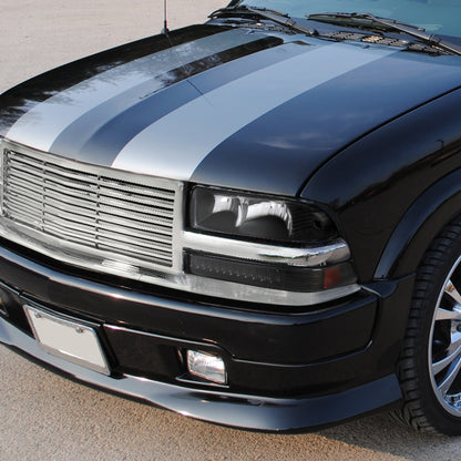 1998-2004 Chevrolet S10/ GMC Sonoma LED Bumper Lights (Matte Black Housing/Clear Lens)