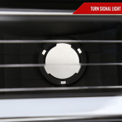 1988-1993 Chevrolet/GMC C10 C/K Sierra Tahoe LED Tube Factory Style Headlights with Bumper & Corner Lights (Matte Black Housing/Clear Lens)