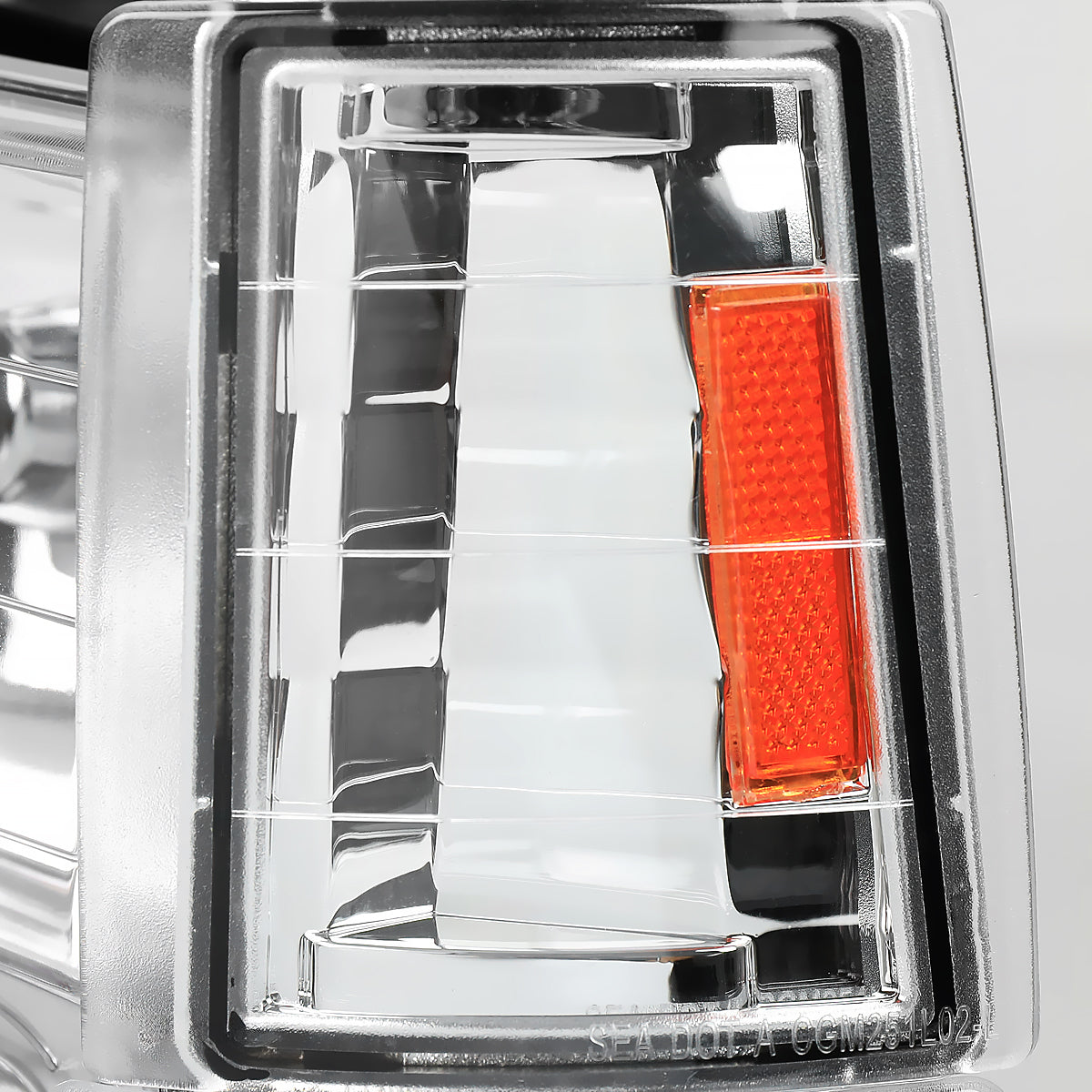 1994-1998 GMC C10/Sierra/Suburban/Yukon Factory Style Headlights w/ Bumper & Corner Lights (Chrome Housing/Clear Lens)