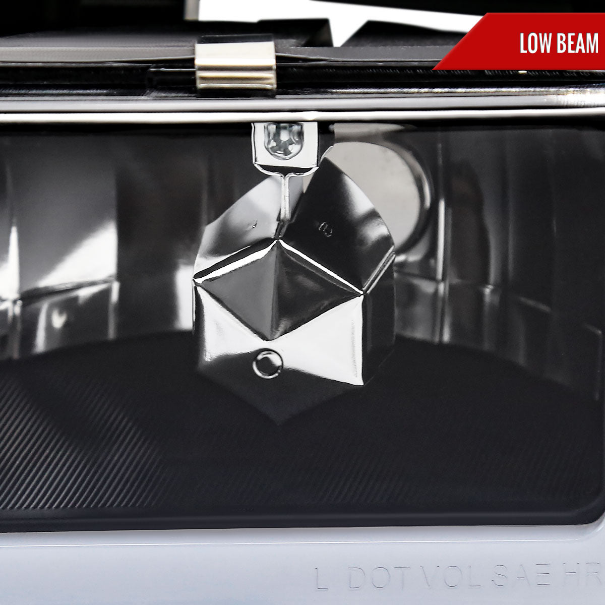 1994-1998 GMC C10/Sierra/Suburban/Yukon Factory Style Headlights w/LED Strip and Bumper & Corner Lights (Matte Black Housing/ Clear Lens)