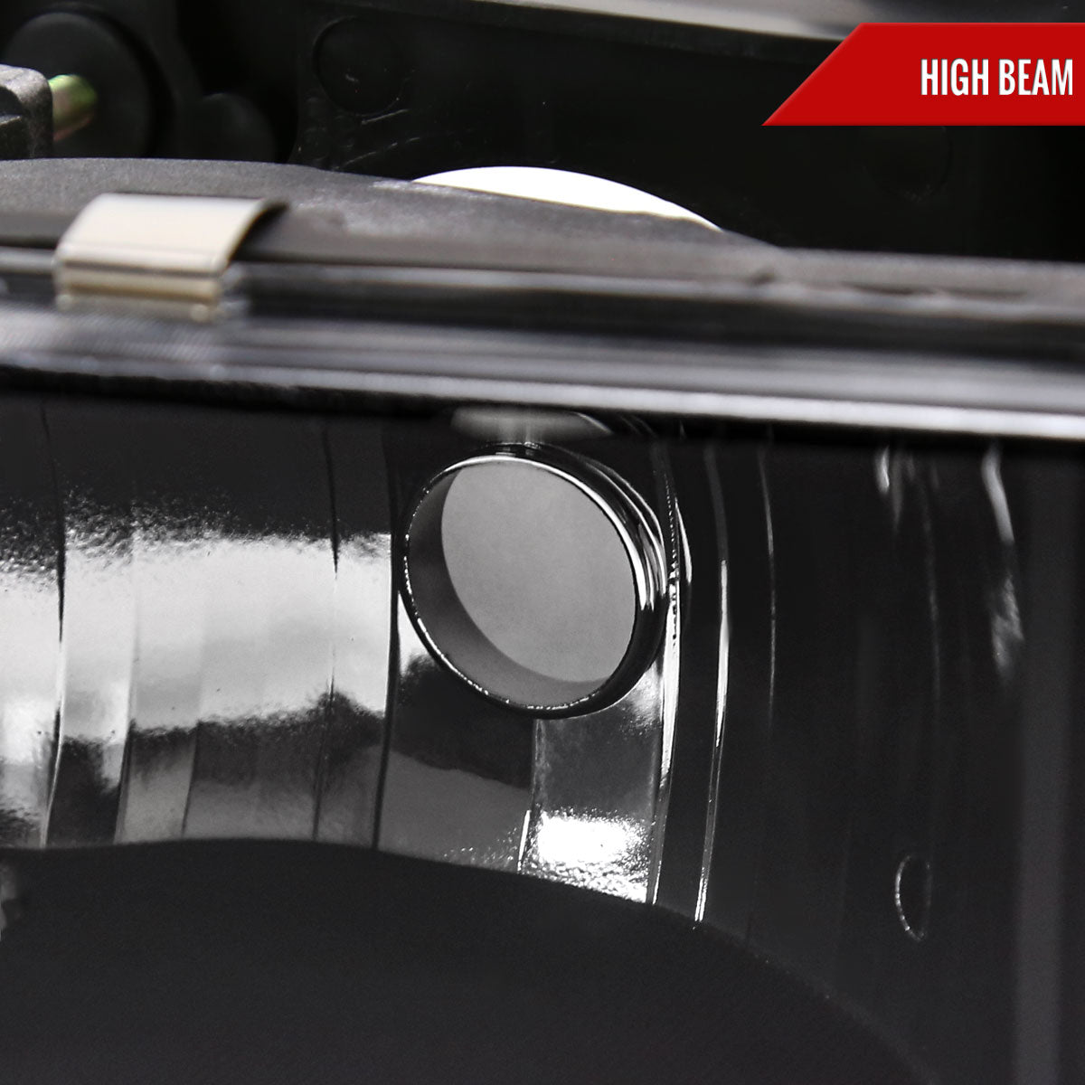 1994-1998 GMC C10/Sierra/Suburban/Yukon Factory Style Headlights w/LED Strip and Bumper & Corner Lights (Matte Black Housing/ Clear Lens)