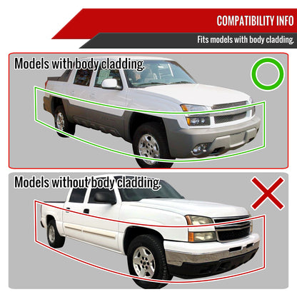 2002-2006 Chevrolet Avalanche 1500/2500 Factory Style Headlights w/ Bumper Signal Lights (Matte Black Housing/Clear Lens)