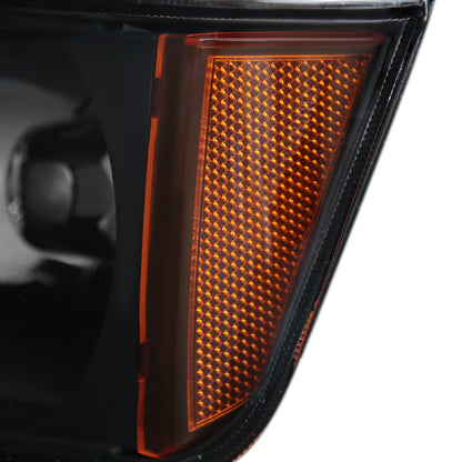 2002-2006 Chevrolet Avalanche 1500/2500 Factory Style Headlights w/ Bumper Signal Lights (Matte Black Housing/Clear Lens)