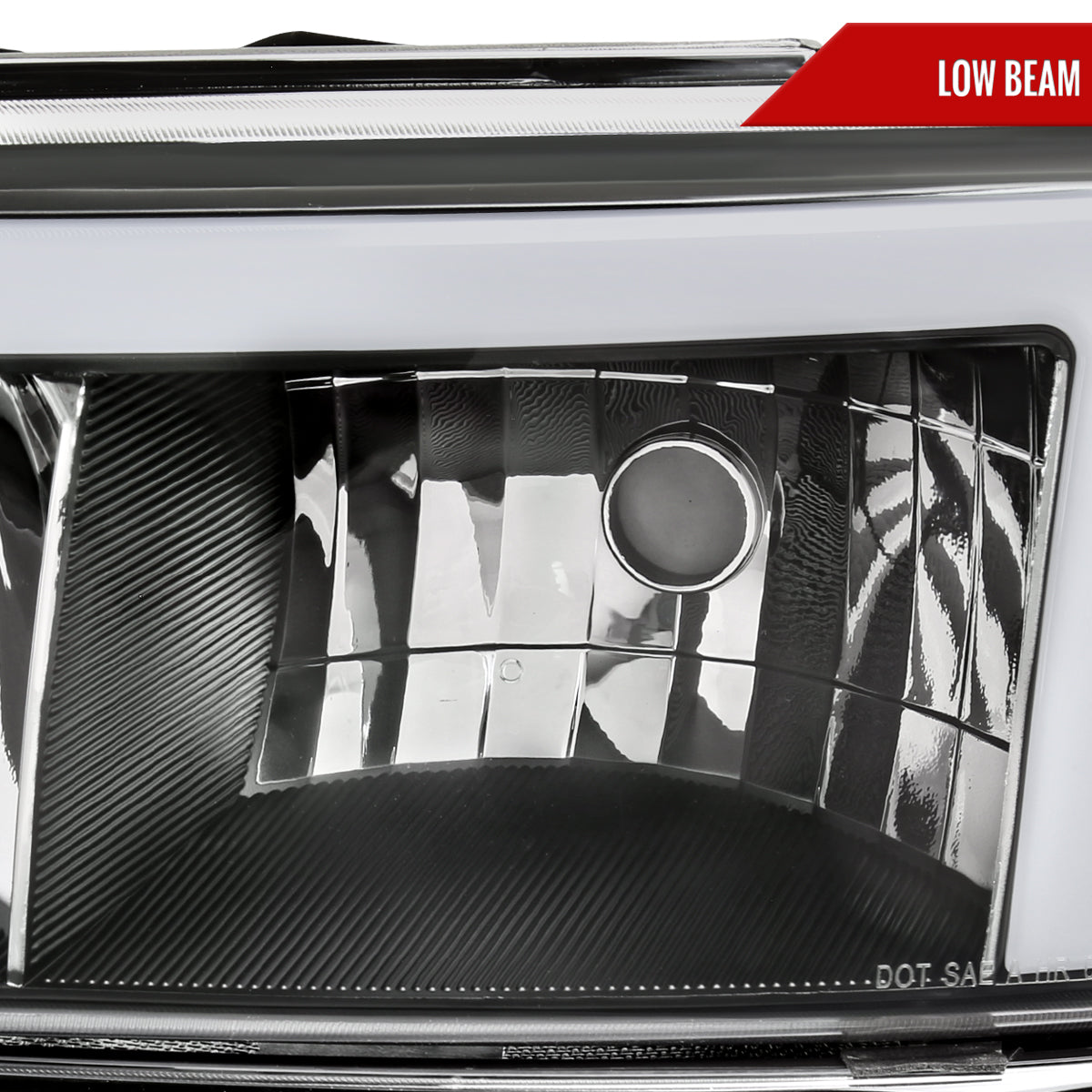 1999-2006 GMC Sierra Denali/2007 Sierra Classic Denali/2000-2006 Yukon/XL Denali Factory Style Headlights with LED Sequential Turn Signal Bumper Lights (Matte Black Housing/Clear Lens)