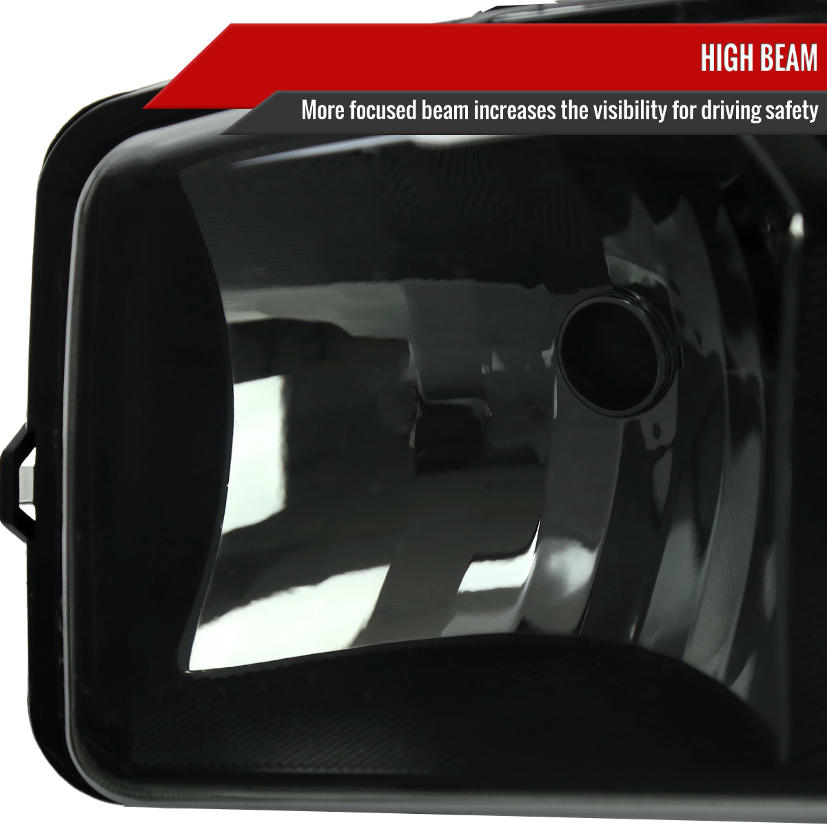 1999-2006 GMC Sierra 1500/2500/3500 Denali/2000-2006 Yukon/Yukon XL Denali Factory Style Headlights and Bumper Lights (Matte Black Housing/Smoked Lens)