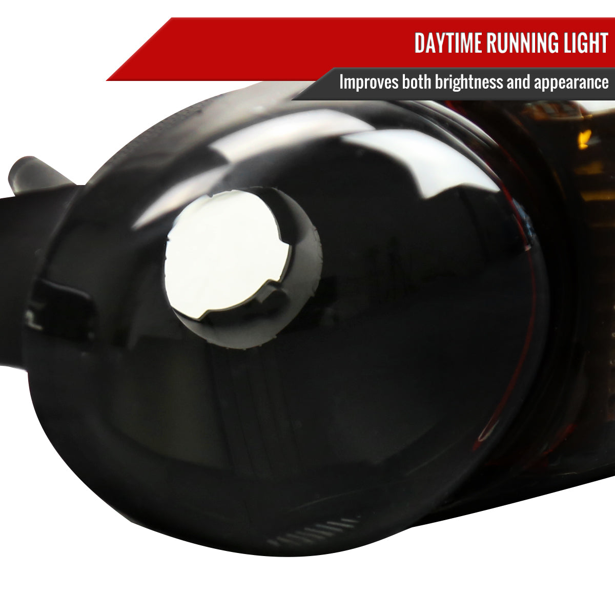 1999-2006 GMC Sierra 1500/2500/3500 Denali/2000-2006 Yukon/Yukon XL Denali Factory Style Headlights and Bumper Lights (Matte Black Housing/Smoked Lens)