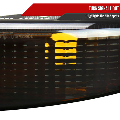 1999-2006 GMC Sierra 1500/2500/3500 Denali/2000-2006 Yukon/Yukon XL Denali Factory Style Headlights and Bumper Lights (Matte Black Housing/Smoked Lens)