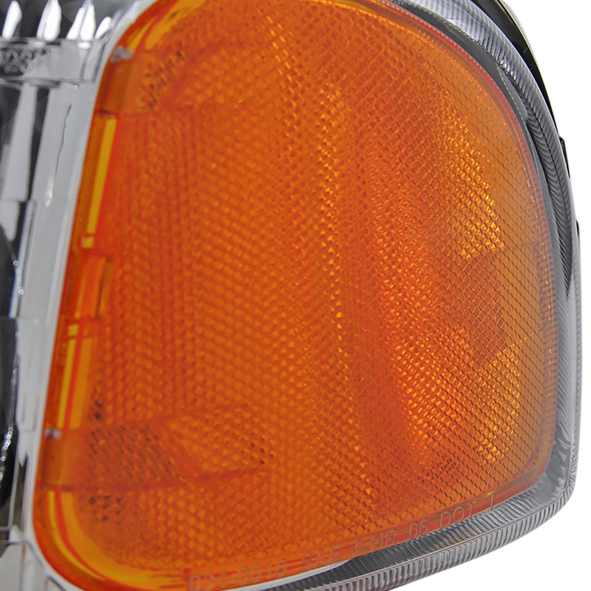 1999-2006 GMC Sierra/Yukon/Yukon XL Factory Style Crystal Headlights w/ Bumper Lights (Chrome Housing/Clear Lens)