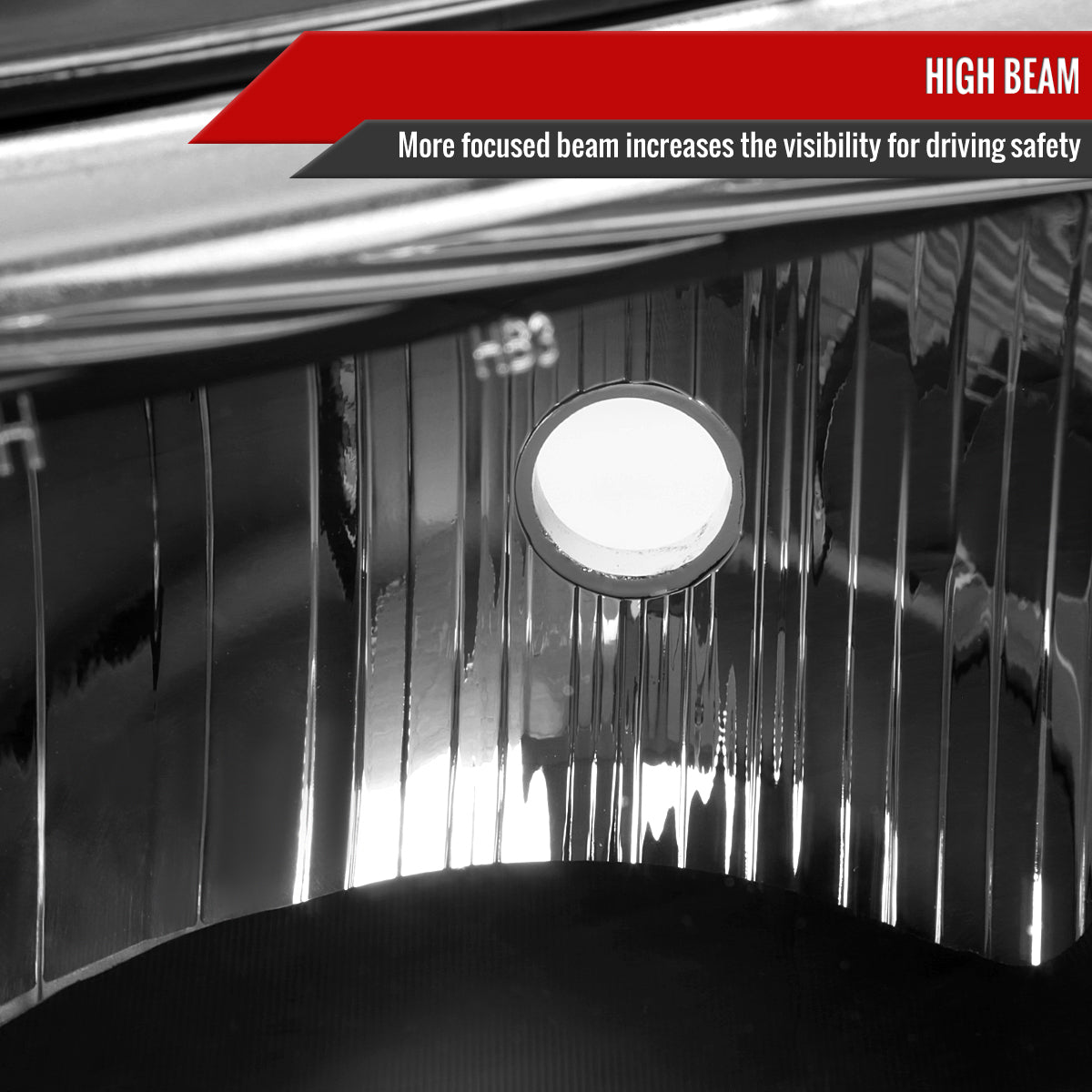 2003-2023 Chevrolet Express/GMC Savana Factory Style Headlights w/ Amber Lens Bumper Lamp (Black Housing/Clear Lens)