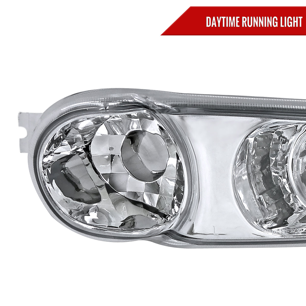 2001-2006 GMC Yukon + XL Denali/ 2002-2006 GMC Sierra Denali Dual Halo Projector Headlights w/ Bumper Lights (Chrome Housing/Clear Lens)