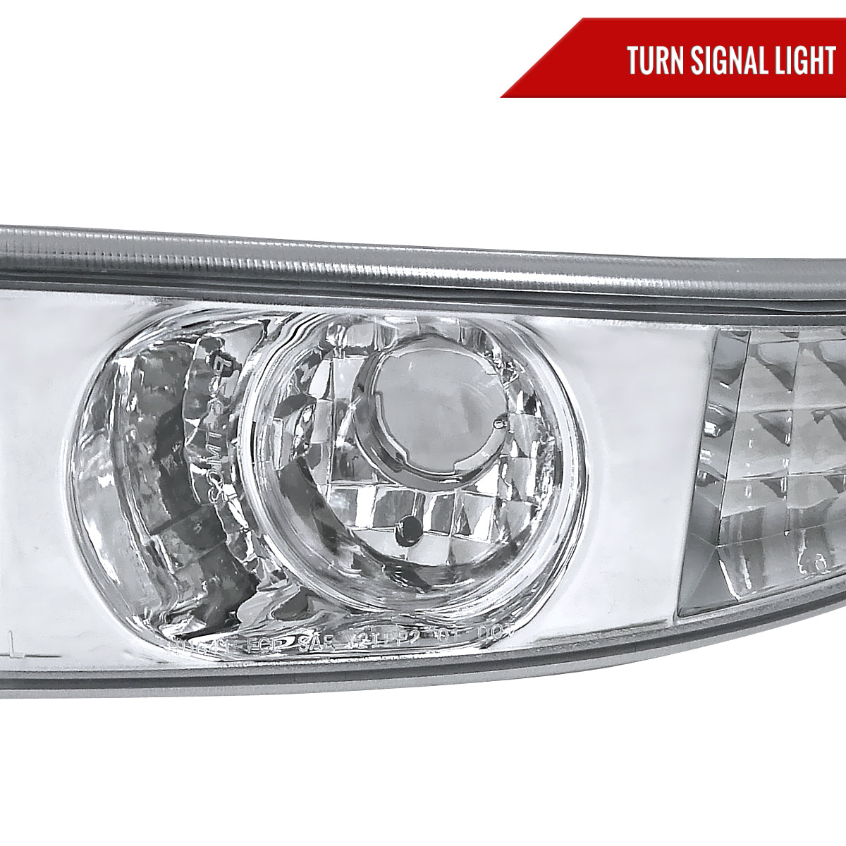 2001-2006 GMC Yukon + XL Denali/ 2002-2006 GMC Sierra Denali Dual Halo Projector Headlights w/ Bumper Lights (Chrome Housing/Clear Lens)