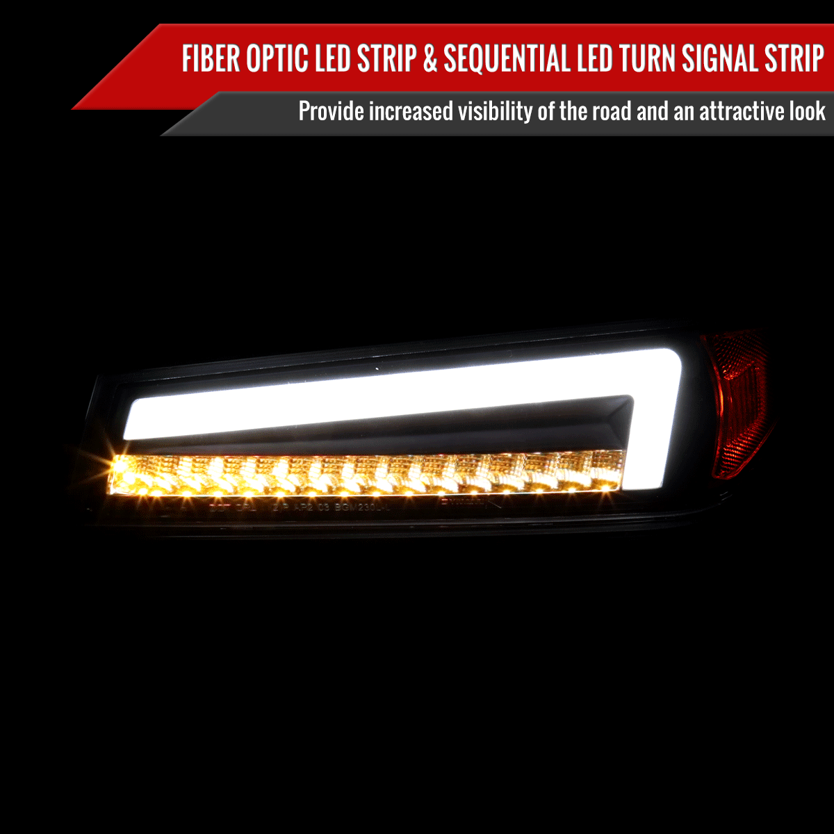 2004-2012 Chevrolet Colorado/GMC Canyon Full LED Bumper Corner Signal Lights (Chrome Housing/Clear Lens)