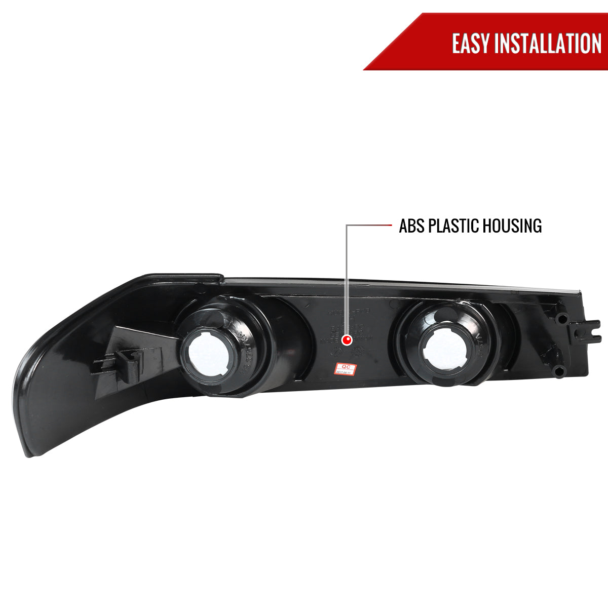 2004-2012 Chevrolet Colorado GMC Canyon Corner Lights (Matte Black Housing/Clear Lens)