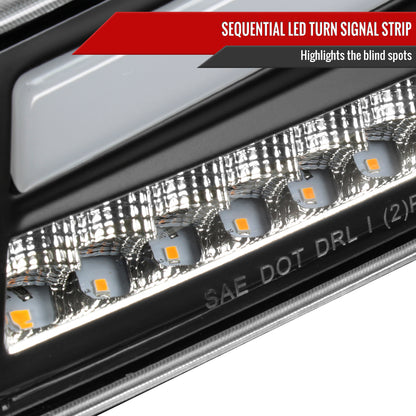 2004-2012 Chevrolet Colorado/GMC Canyon Full LED Bumper Corner Signal Lights (Matte Black Housing/Clear Lens)