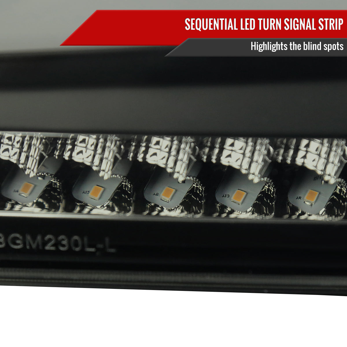 2004-2012 Chevrolet Colorado/GMC Canyon Full LED Bumper Corner Signal Lights (Matte Black Housing/Smoked Lens)