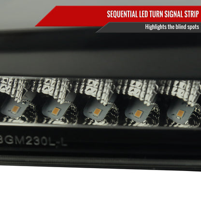 2004-2012 Chevrolet Colorado/GMC Canyon Full LED Bumper Corner Signal Lights (Matte Black Housing/Smoked Lens)