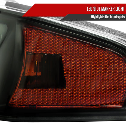 2004-2012 Chevrolet Colorado/GMC Canyon Full LED Bumper Corner Signal Lights (Matte Black Housing/Smoked Lens)