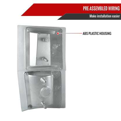1994-1998 Chevrolet C/K Silverado/Tahoe Corner Lights (Matte Black Housing/Clear Lens)