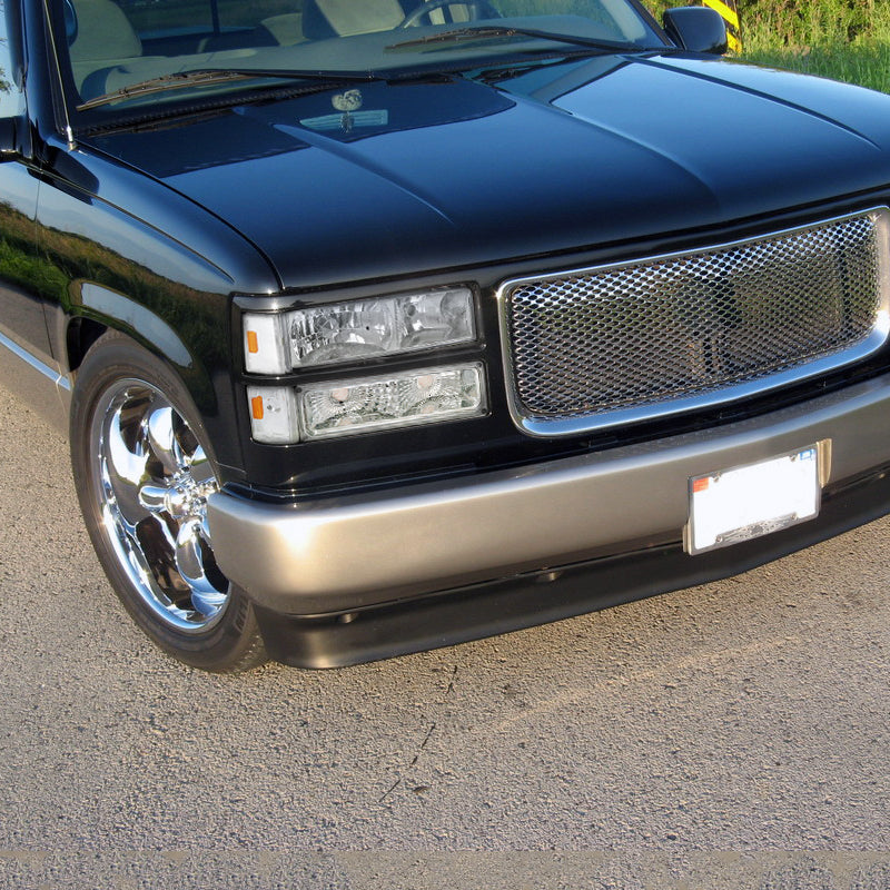 1988-1993 GMC Sierra/Yukon Chevrolet Silverado Corner Lights w/ Amber Reflectors (Chrome Housing/Clear Lens)