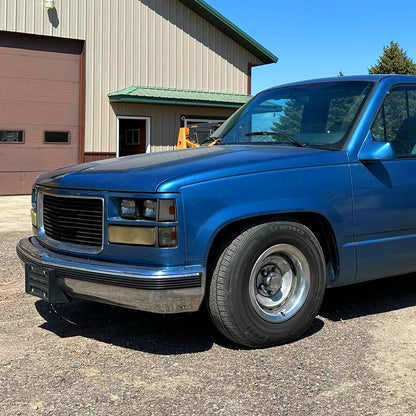 1988-1993 Chevy C/K Silverado GMC Sierra Yukon Smoked Corner Lights (Chrome Housing/Smoked Lens)