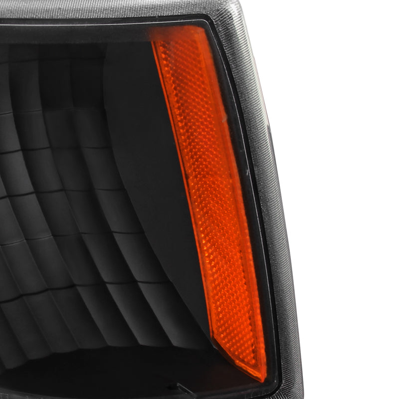 1993-1997 Ford Ranger Factory Style Corner Parking Turn Signal Lights (Matte Black Housing/Clear Lens)