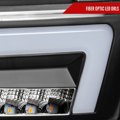 2004-2012 Chevrolet Colorado GMC Canyon/2006-2008 ISUZU I-Series Sequential Turn Signal Factory Style Headlights with LED Bar (Matte Black Housing/Clear Lens)