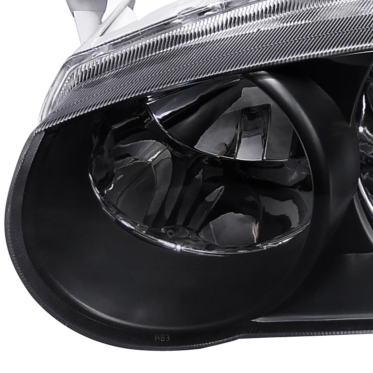 2001-2002 Toyota Corolla Factory Style Headlights w/ Corner Lights (Matte Black Housing/Clear Lens)