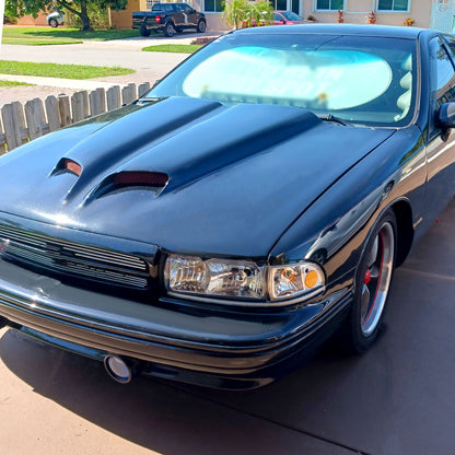 1991-1996 Chevrolet Caprice / 1994-1996 Impala Factory Style Crystal Headlights w/ Corner Signal Lights (Chrome Housing/Clear Lens)