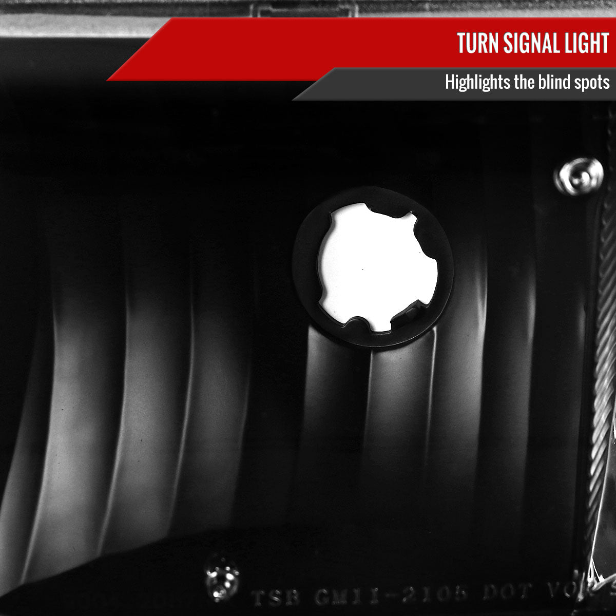 1991-1996 Chevrolet Caprice / 1994-1996 Impala Factory Style Crystal Headlights w/ Corner Signal Lights (Matte Black Housing/Clear Lens)