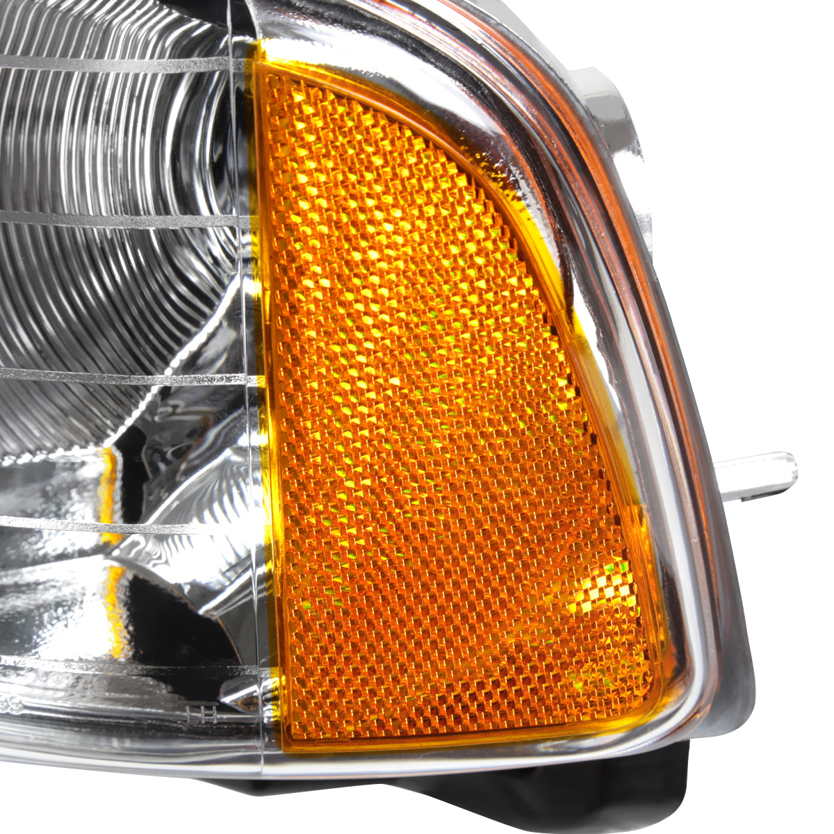 1999-2001 Dodge RAM 1500 Sport Factory Style Headlights and Corner Lights (Chrome Housing/Clear Lens)