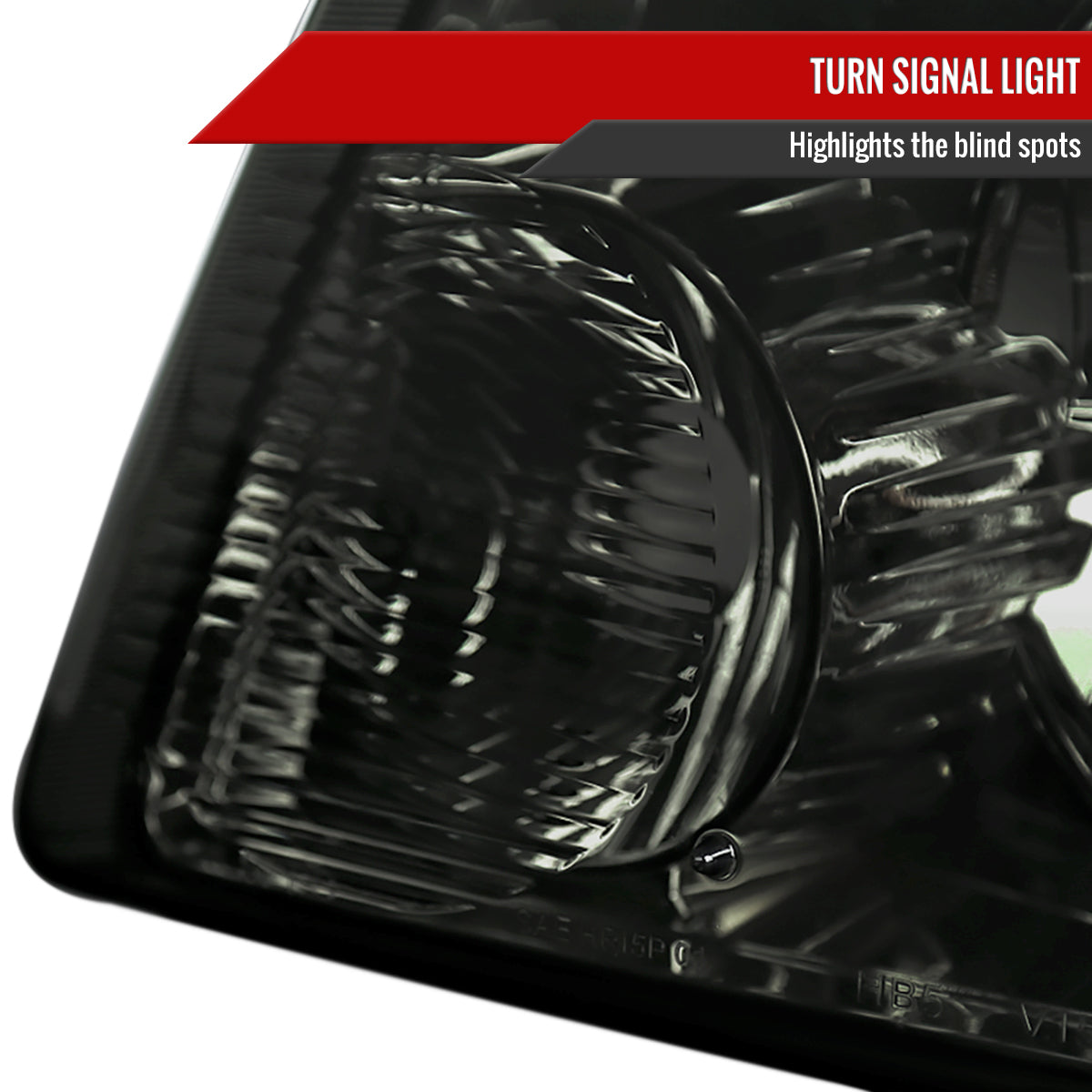 2001-2011 Ford Ranger Factory Style Headlights w/ Amber Lens Corner Signal Lights (Chrome Housing/Smoked Lens)