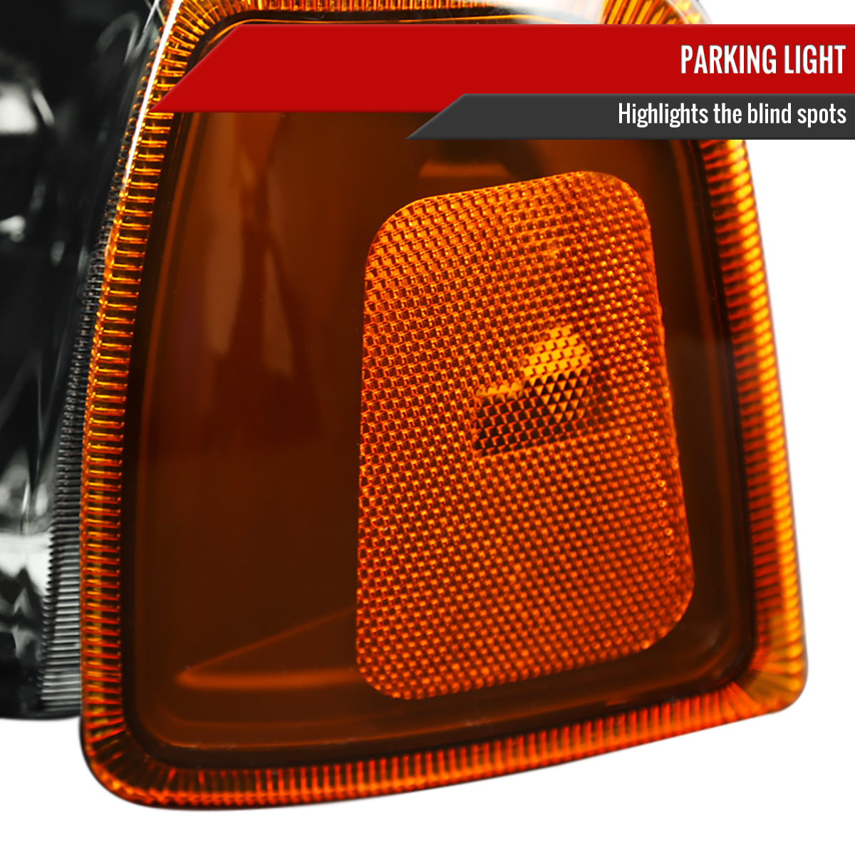 2001-2011 Ford Ranger Factory Style Headlights w/ Amber Lens Corner Signal Lights (Chrome Housing/Smoked Lens)