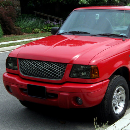 2001-2011 Ford Ranger Factory Style Headlights w/ Amber Lens Corner Signal Lights (Chrome Housing/Smoked Lens)