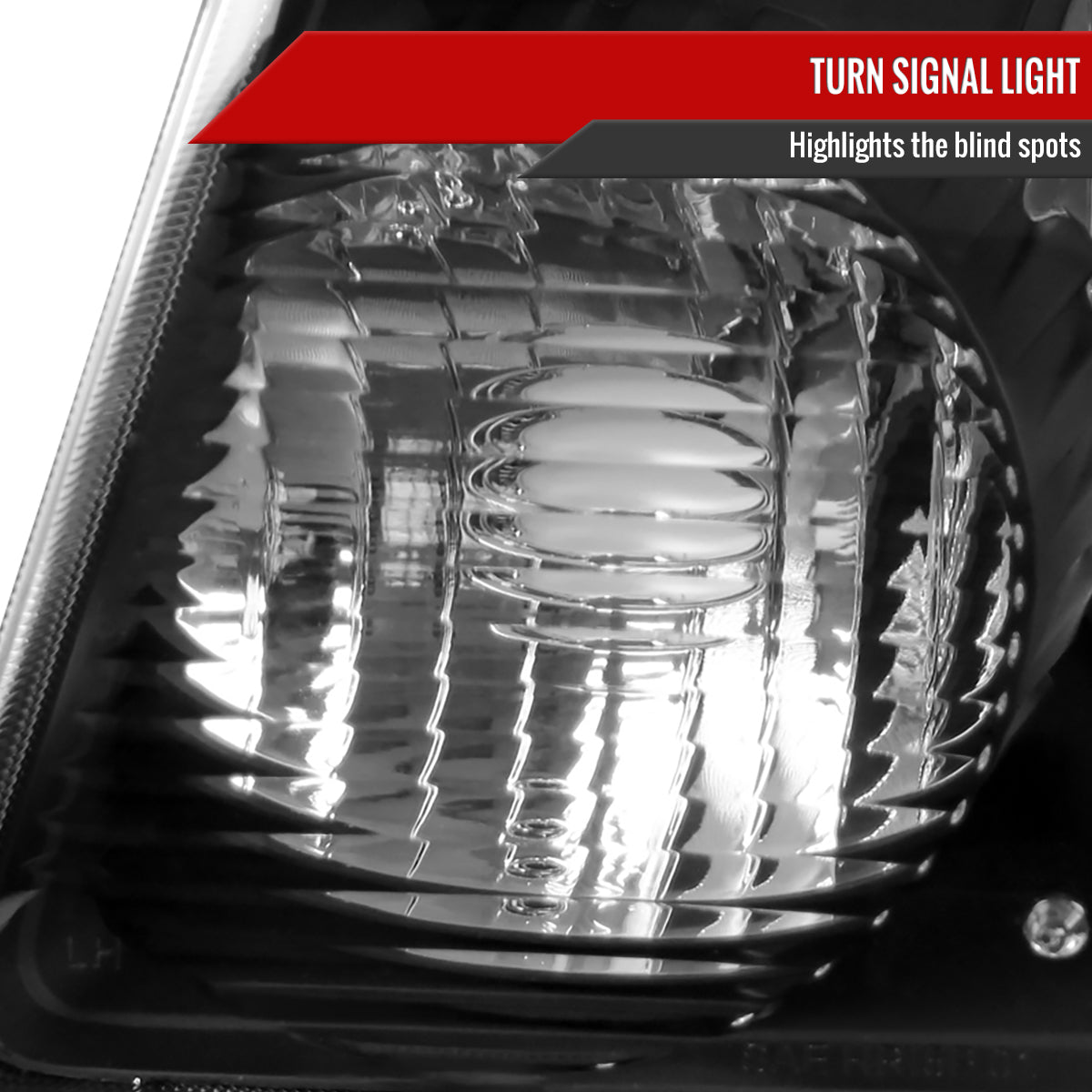 2001-2011 Ford Ranger Factory Style Headlights w/ Amber Lens Corner Signal Lights (Matte Black Housing/Clear Lens)