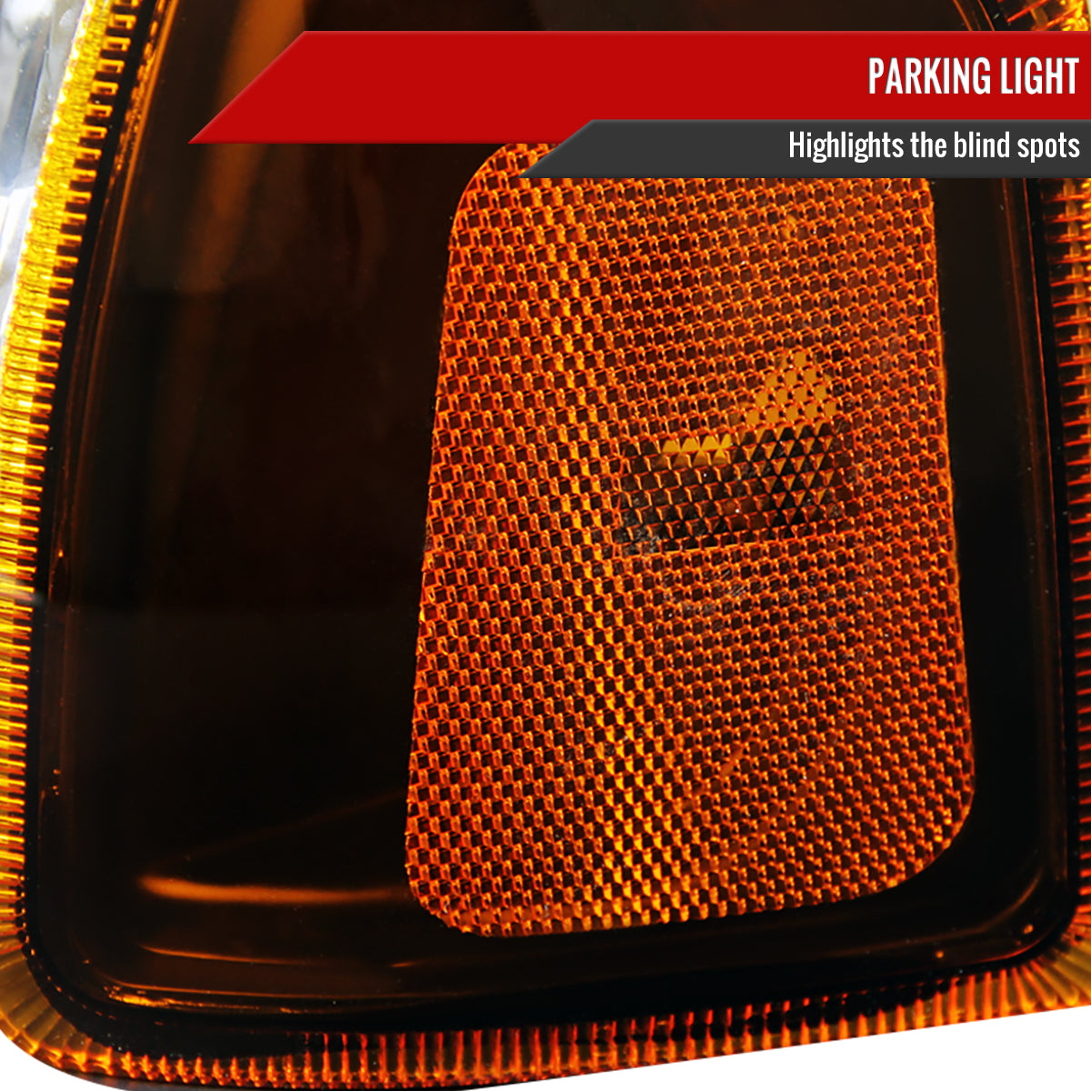 2001-2011 Ford Ranger Factory Style Headlights w/ Amber Lens Corner Signal Lights (Matte Black Housing/Clear Lens)