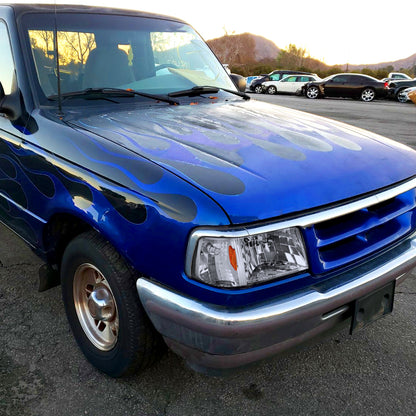 1993-1997 Ford Ranger Factory Style Headlights w/ Corner Signal Lights (Chrome Housing/Clear Lens)
