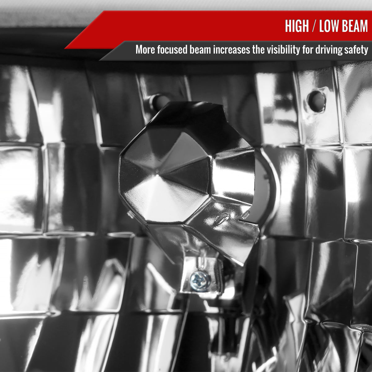 1993-1997 Ford Ranger Factory Style V2 Headlights w/ Corner Lights (Matte Black Housing/Clear Lens)