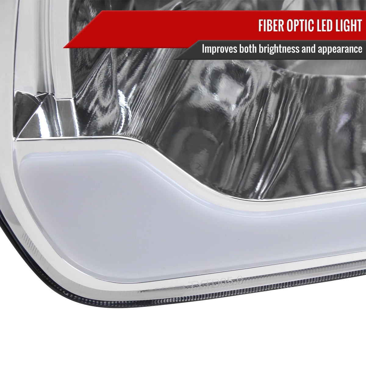 2005-2006 Toyota Tundra/2005-2007 Sequoia Switchback Sequential LED Bar Factory Style Headlights w/Corner Lamps (Chrome Housing/Clear Lens)