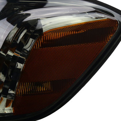 2005-2006 Toyota Tundra/2005-2007 Sequoia LED Bar Factory Style Headlights w/Corner Lamps and Amber Reflector (Chrome Housing/Smoked Lens)