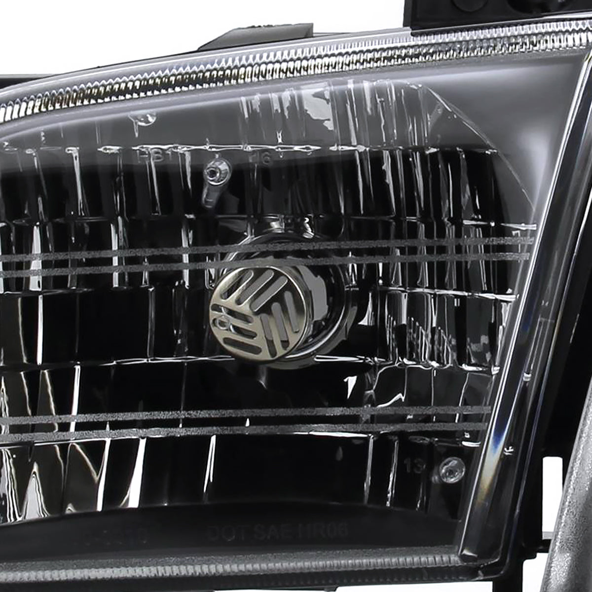 1997-2005 Chevrolet Venture Pontiac Montana/Trans Sport Crystal Headlights (Matte Black Housing/Clear Lens)