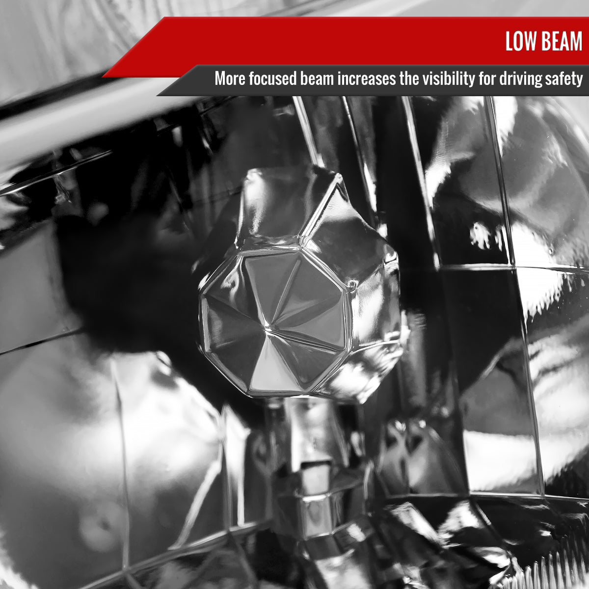 2003-2007 Honda Accord Factory Style Headlights w/ Amber Reflector (Chrome Housing/Clear Lens)