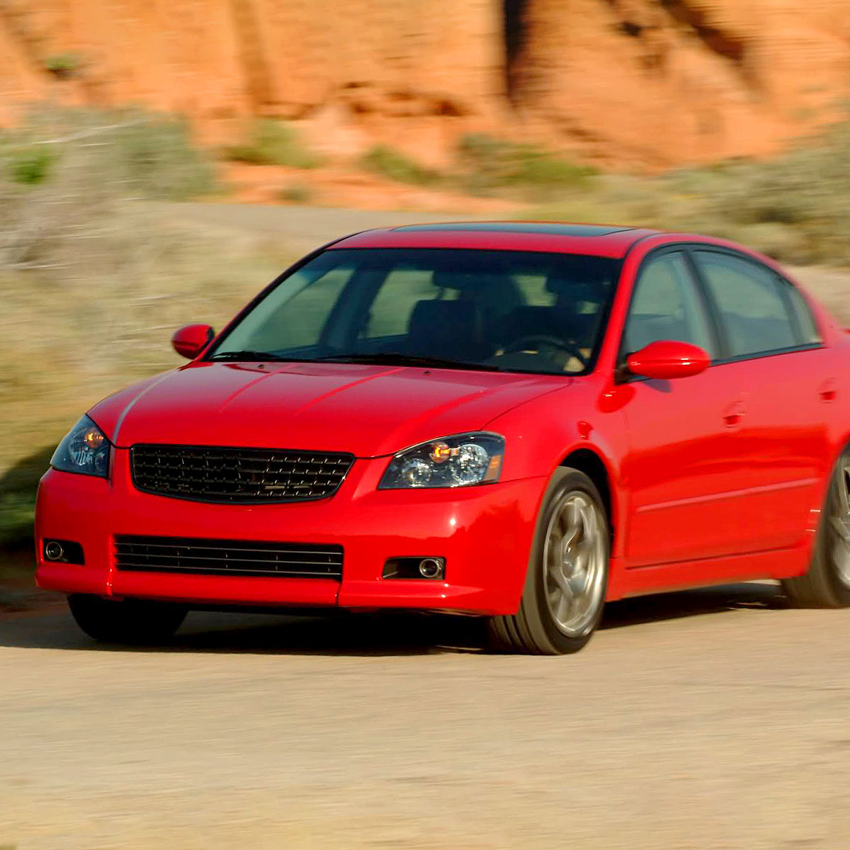 2002-2004 Nissan Altima Crystal Headlights w/ Amber Reflector (Matte Black Housing/Clear Lens)