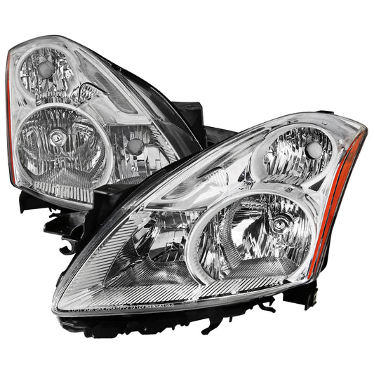 2010-2012 Nissan Altima Sedan Factory Style Headlights (Chrome Housing/Clear Lens)
