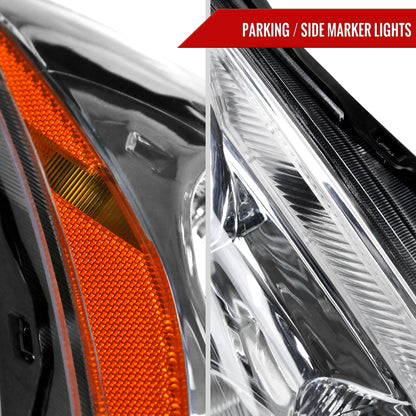 2010-2012 Nissan Altima Sedan Clear Lens Factory Style Crystal Headlights - Passenger Side Only